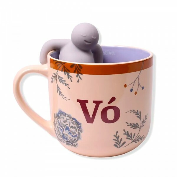 CANECA BORDADOS DE VO C/INFUSOR 350ML # 10026134