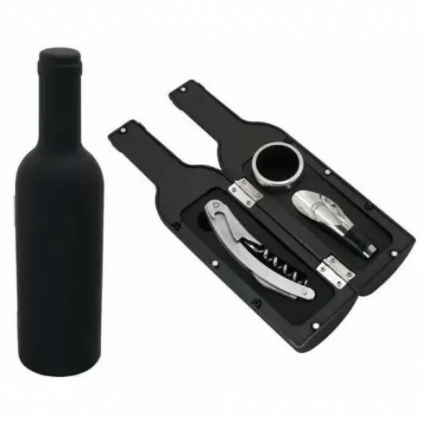 KIT ABRIDOR DE VINHO GARRAFA C/4PÇS # 34827KIT