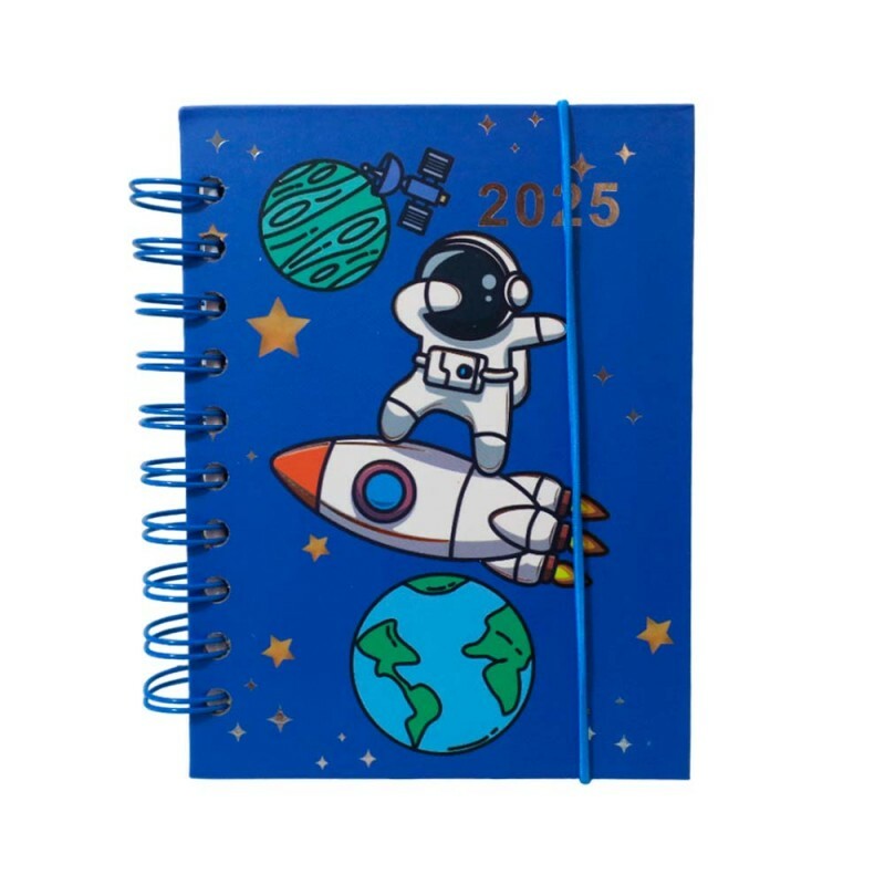 AGENDA 2025 ASTRONAUTA C/FOGUETE 168 FOL# AG25028