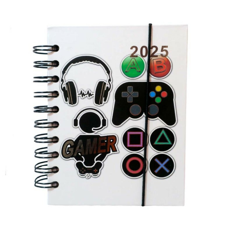 AGENDA 2025 GAMER 168 FOLHAS # AG25028