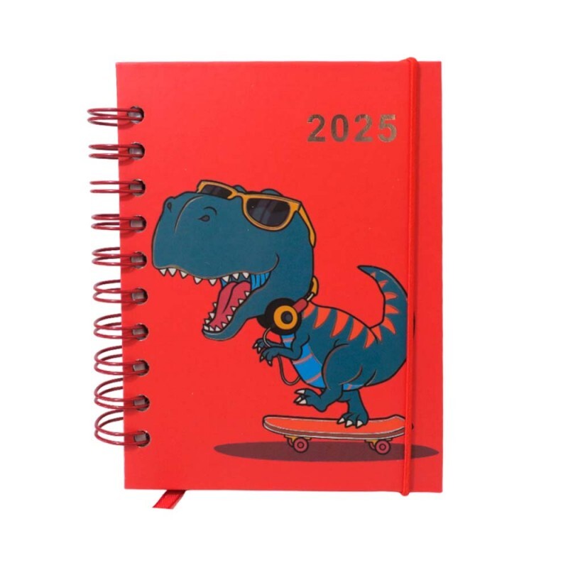 AGENDA 2025 DINOSSAURO SKATE 168 FOLHAS # AG25029