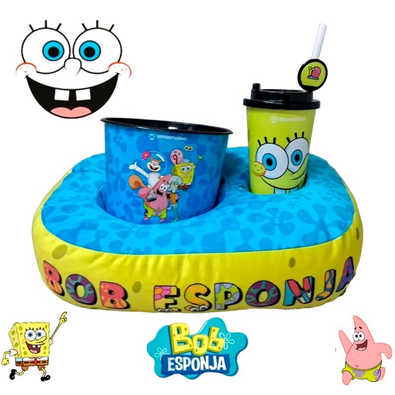 ALMOFADA PIPOCA BOB ESPONJA 26X10CM # 10065180