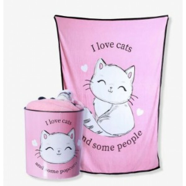 KIT BALDE C/ MANTA I LOVE CATS # 10140880