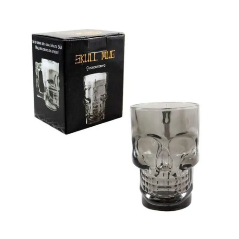 CANECA CAVEIRA PRETA  500ML #10022741