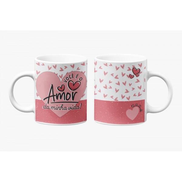 CANECA NAMORADO AMOR DA MINHA VIDA 325ML # CN0809.