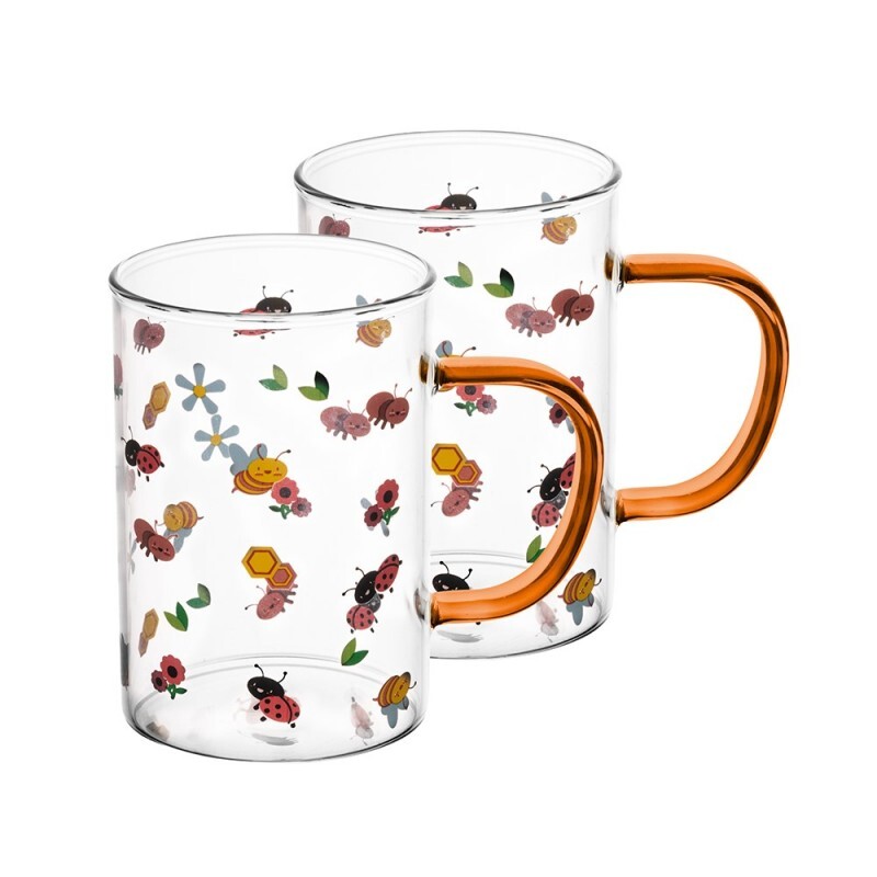 JG CANECA GARDEN PARTY AMBAR C/2PCS 280ML # 220088