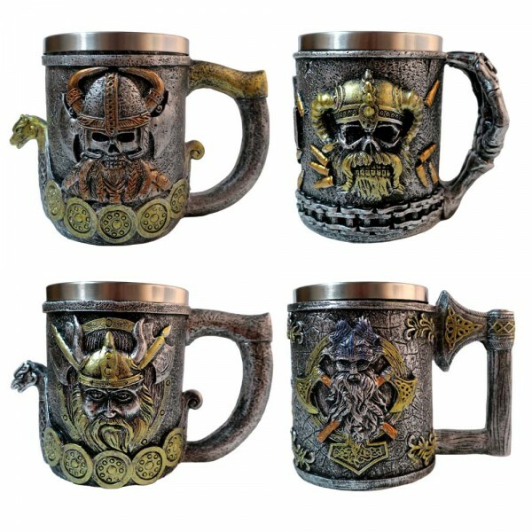 CANECA CAVEIRA MEDIEVAL  400ML # CZ-11