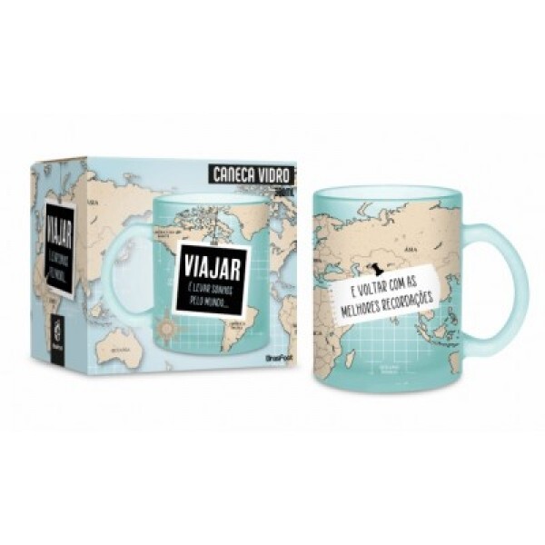 CANECA DIAMOND VIAJAR PELO MUNDO 300ML # 14224