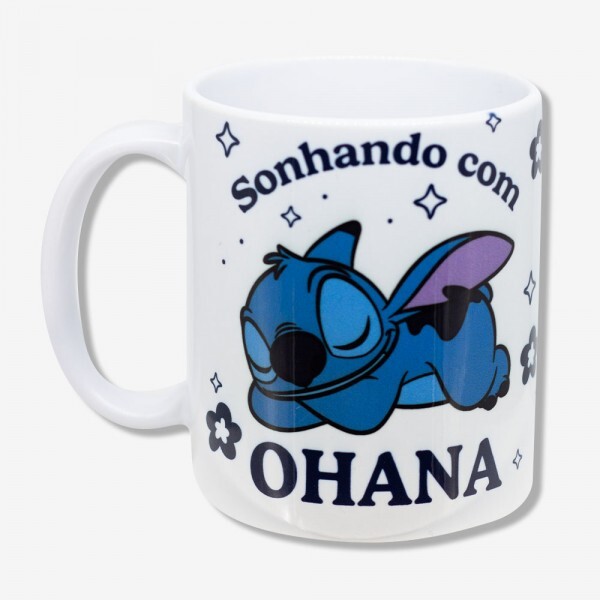 CANECA POP STITCH SONHANDO C/OHANA 350ML#10026432