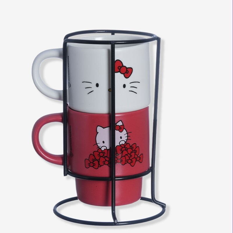 KIT CANECA EMPILHAVEL HELLO KITTY # 10025911