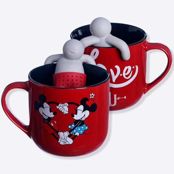 CANECA MICKEY & MINNIE C/INFUSOR 350ML # 10024542