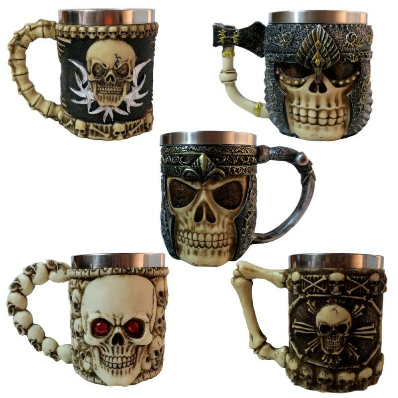 CANECA CAVEIRA MEDIEVAL 400ML  # CZ-01