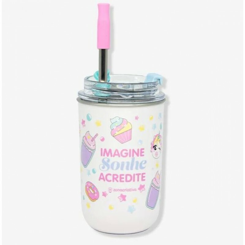 COPO CANUDO UNICORNIO IMAGINE 300ML # 10025706