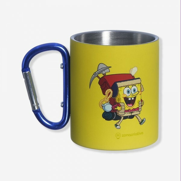 CANECA BOB ESPONJA C/MOSQUETAO 300ML # 10025880