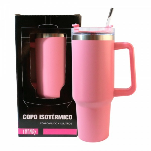 COPO ISOTERMICO ROSA 1.2L # QRS-172