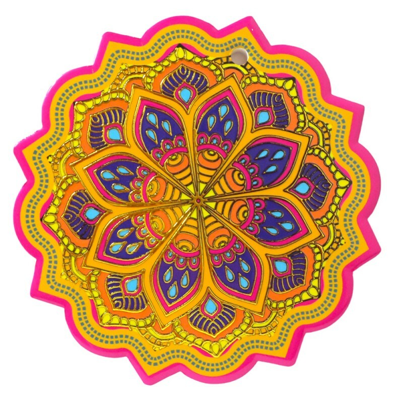 AZULEJO DECORATIVO MANDALA D 16CM # MDECP-164