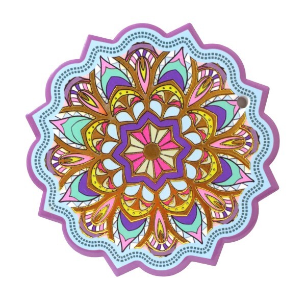 AZULEJO DECORATIVO MANDALA H 16CM # MDECP-164