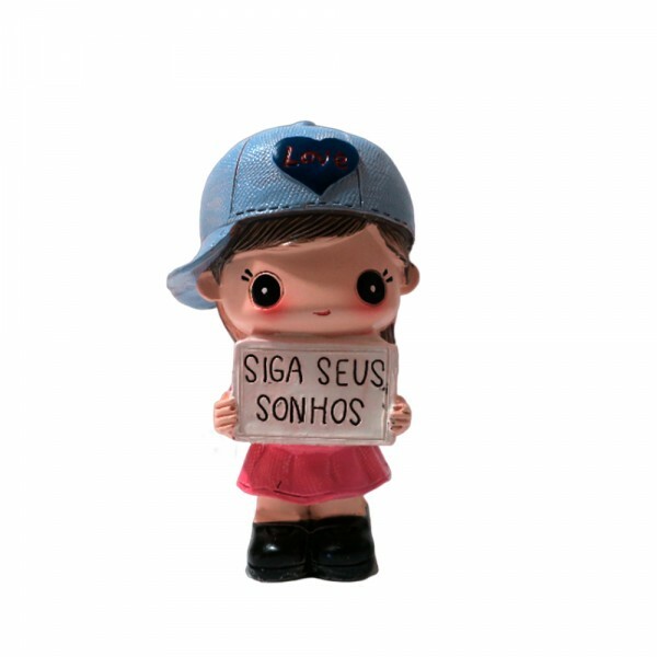 BONECO PLACA SIGA SEUS SONHOS 10CM # 5371