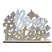 BOAS FESTAS NATALINO 18CM #NATM0077