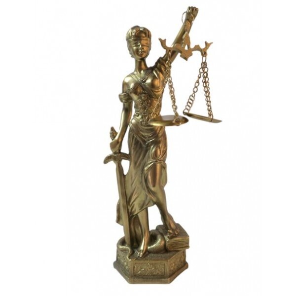 DAMA DA JUSTICA 23X6CM # TRES-J03B