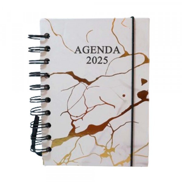 AGENDA ESPIRAL 2025 BRANCA DOURADA # SXFS-14227