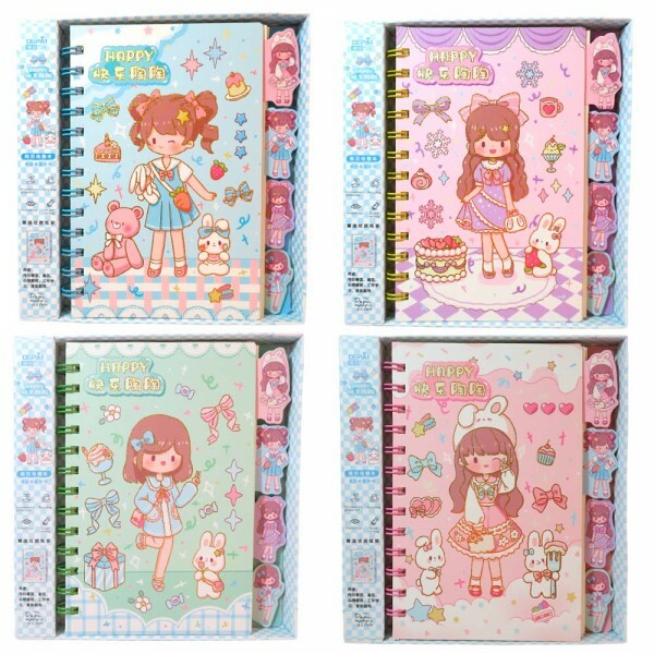 CADERNO MENINAS 14X18.5CM # MJ12-11