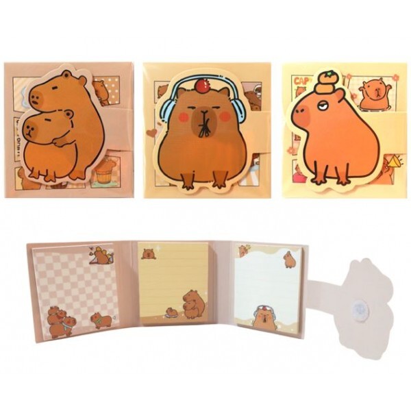 STICKY MEMO CAPIVARA 5.8X6.2CM # MJ21931