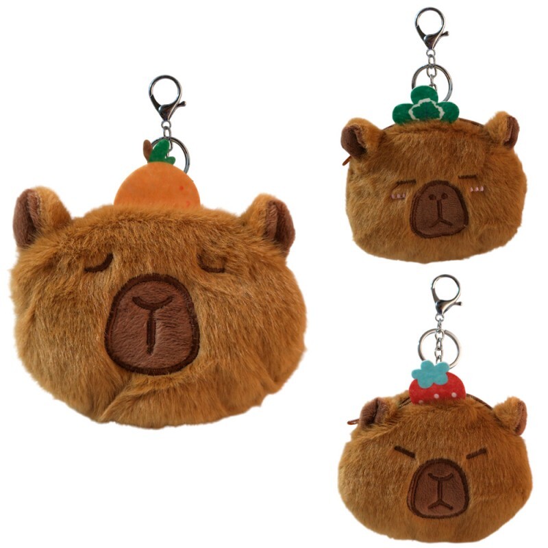 PORTA MOEDA E CHAVEIRO CAPIVARA 12X13CM # MJ3574-12