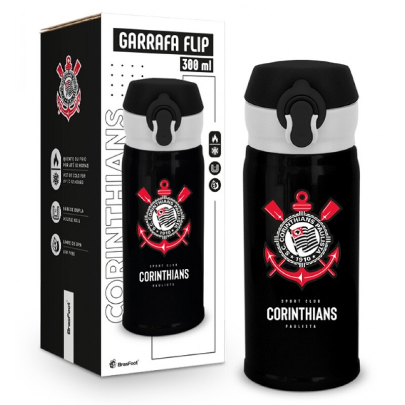 GARRAFA TERMICA CORINTHIANS FLIP 300ML # 14022