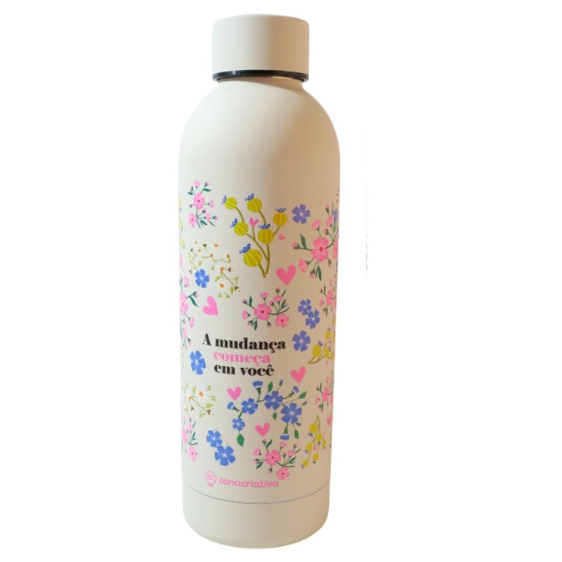 GARRAFA MAXX FLORAL MOTIVACIONAL 500ML # 10073543