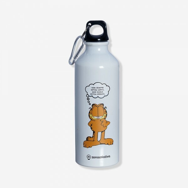 GARRAFA GARFIELD MOSQUETAO BRANCA 500ML # 10073302