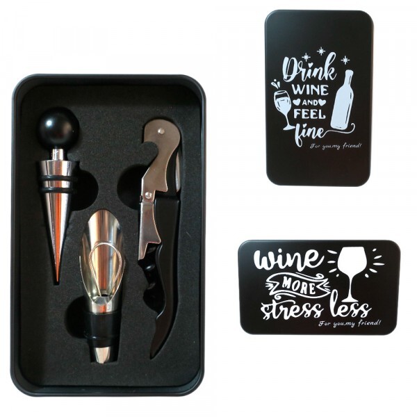 KIT VINHO NA LATA C/3PCS # BR240102  