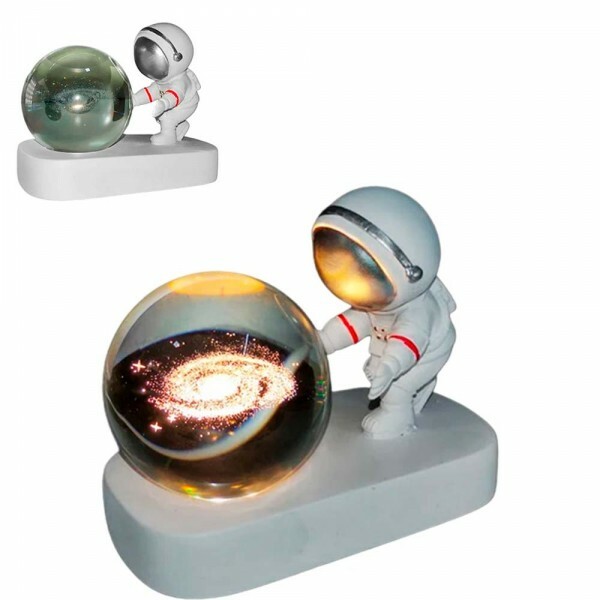 LUMINARIA ASTRONAUTA C/BOLA E USB # DT1553