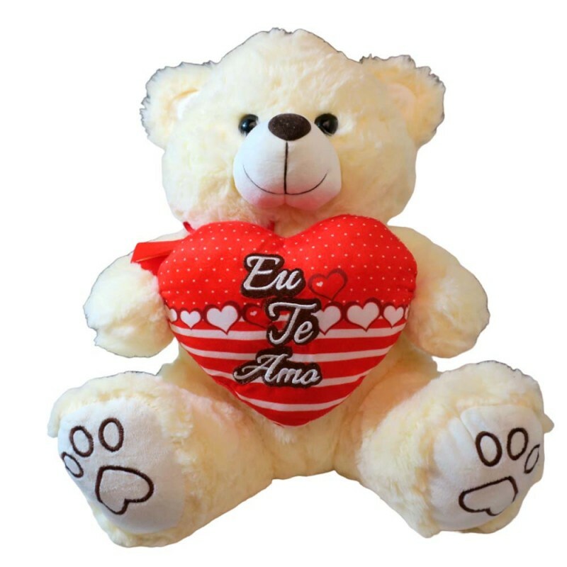 URSO CORACAO EU TE AMO 39CM # FE7170