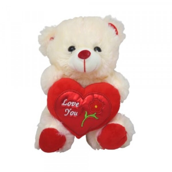 URSO CORACAO LOVE YOU VERMELHO 25CM # 7028...