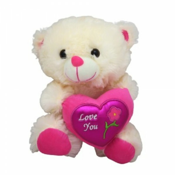 URSO CORACAO LOVE YOU ROSA 25CM # 7028...