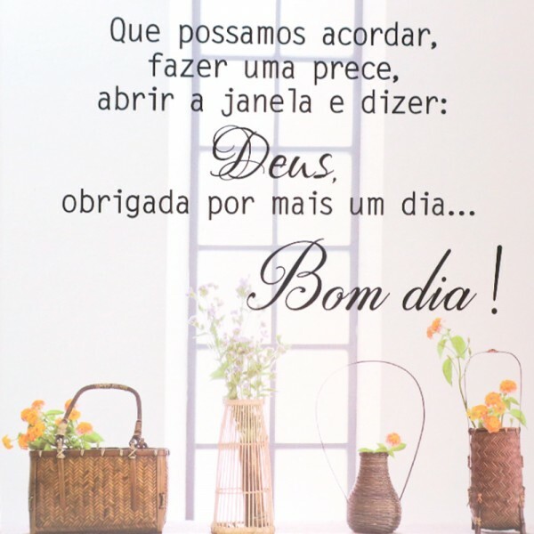 QUADRO BOM DIA 20X20CM # QQ1006