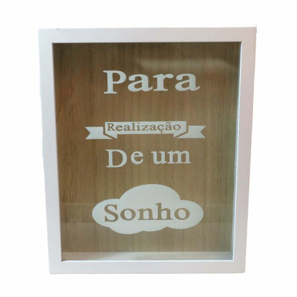 QUADRO COFRE PARA REALIZAR BRANCO 24X20CM #HD65922