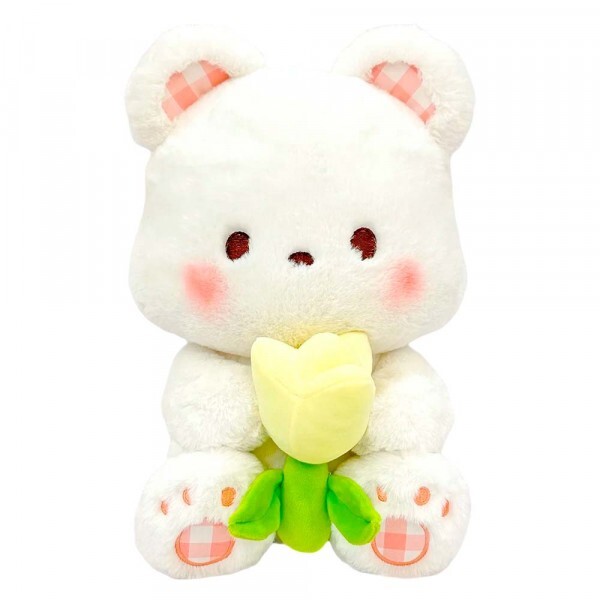 URSO SENTADO C/TULIPA 35CM # CAA0075