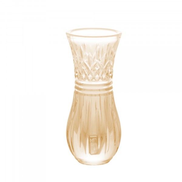 VASO CRISTAL LYZ AMBER 15CM #28031